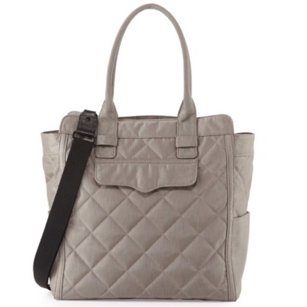 Rebecca Minkoff Teddy Tote Nylon Diaper Bag Gray